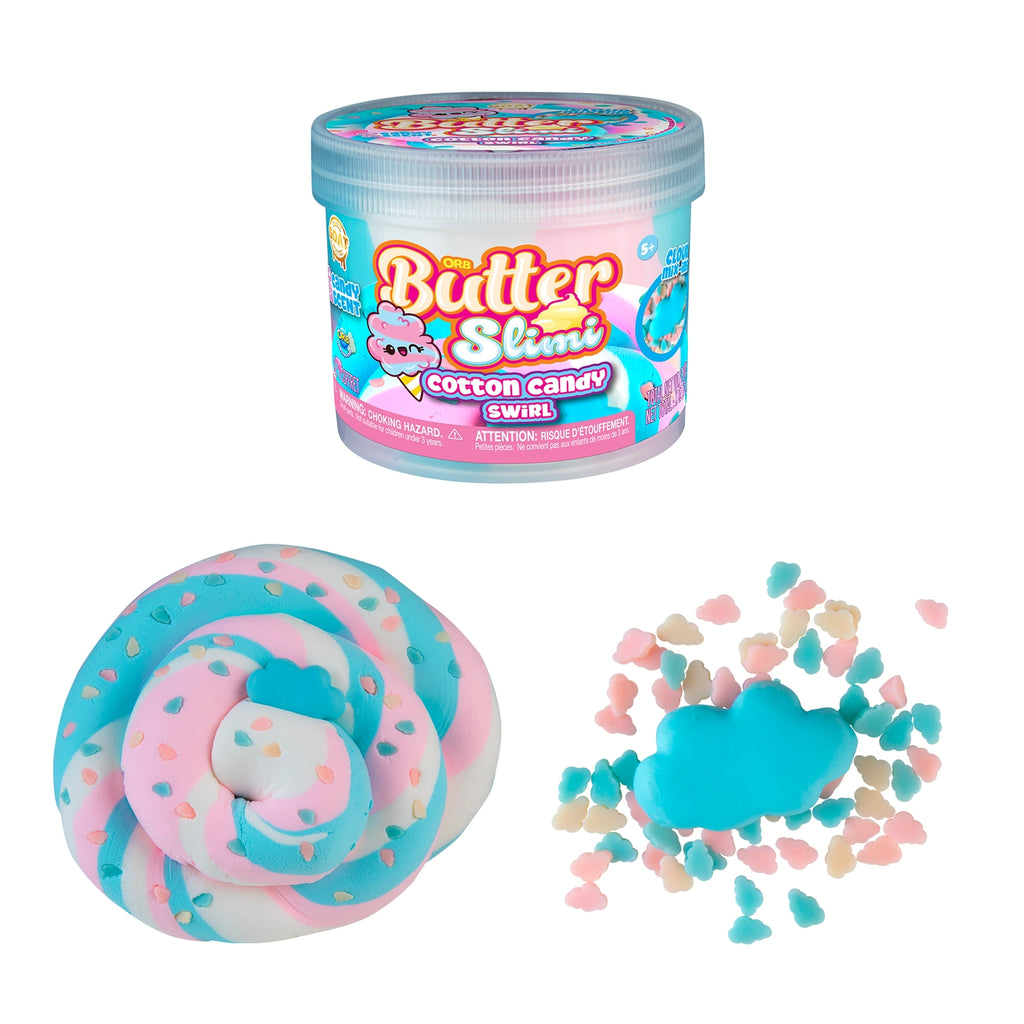 Butter Slimi Cotton Candy Swirl Slime – Love The Happy Place