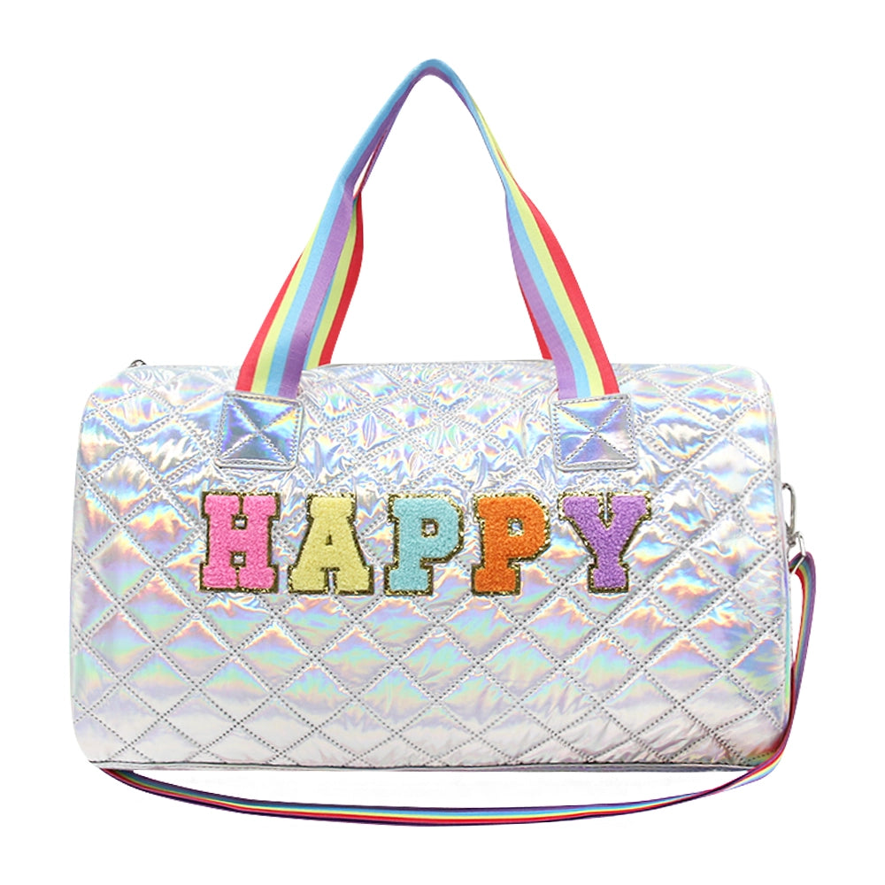 Holographic duffle bag hotsell